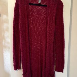Maroon cardigan